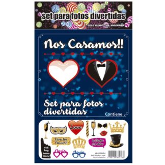 Pinche para foto fiesta boda (props) x15
