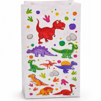 Bolsa con fuelle dinosaurios x10