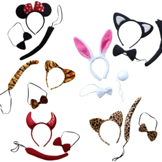 Set peluche (cola - vincha - moño ) x1