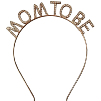 Vincha mom to be metal strass x1