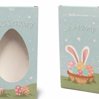 Caja felices pascuas "hecho con amor" x1