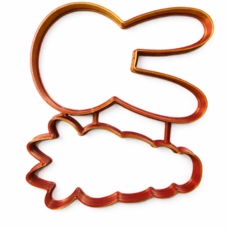 Cortante marcador plastico 3d set pascuas ( conejo-zanahoria-huevo) x1