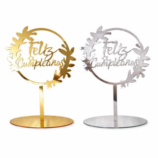 Pinche Feliz cumpleaños plastico C/ base x1