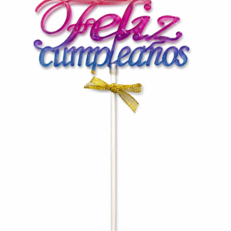 Pinche Feliz cumpleaños plastico degrade x1