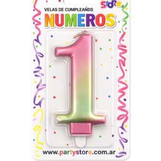 Blister vela numerote iridiscente n°1 x1