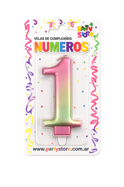 Blister vela numerote iridiscente n°1 x1