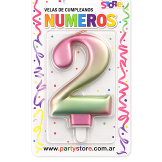 Blister vela numerote iridiscente n°2 x1