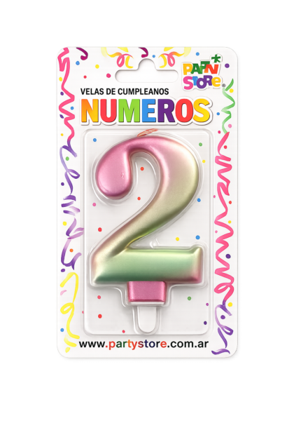 Blister vela numerote iridiscente n°2 x1
