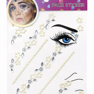 Blister strass autoadhesivo para cara x1