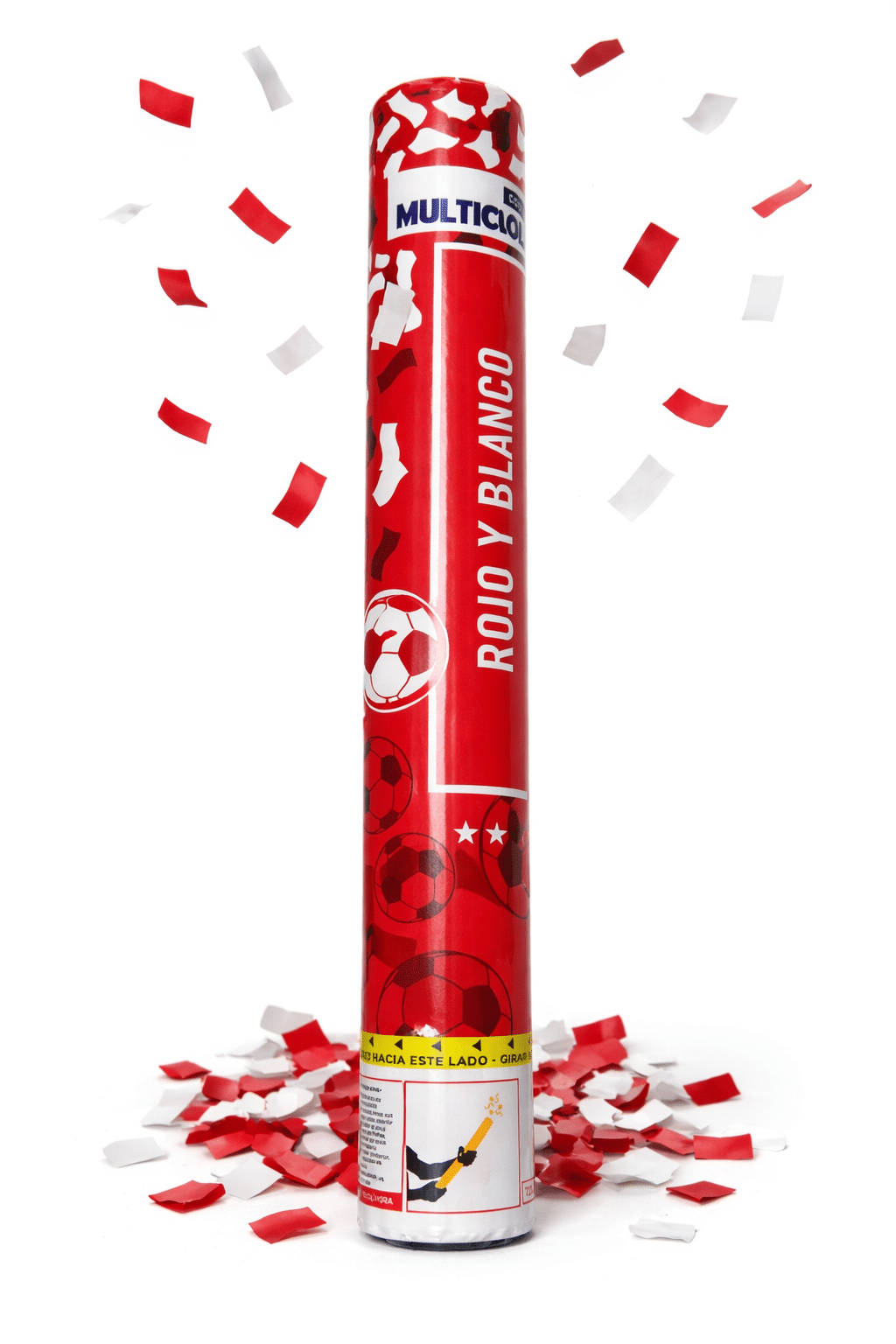 Cañon carioca rojo y blanco 40cm x1