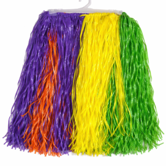 Pollera hawaiana plastica multicolor x1