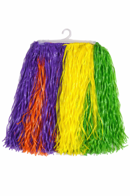 Pollera hawaiana plastica multicolor x1