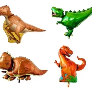 Globo metalizado dinosaurios gigante 90cm x1