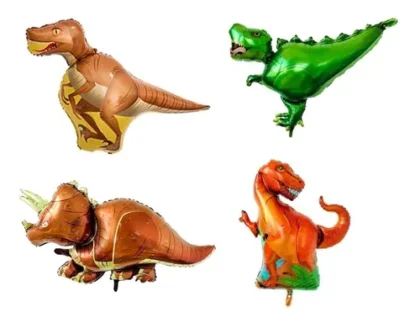 Globo metalizado dinosaurios gigante 90cm x1