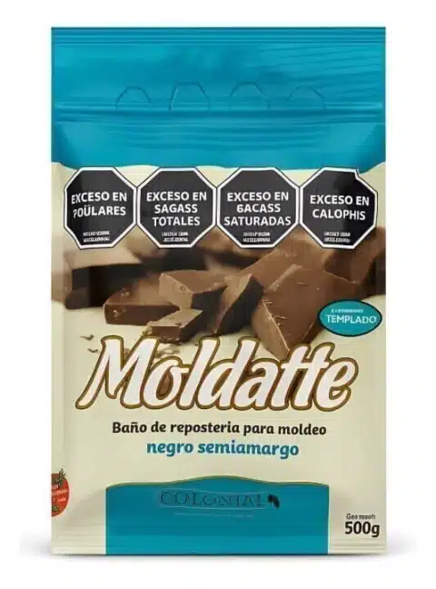 Chocolate Moldatte semiamargo Colonial x500gr