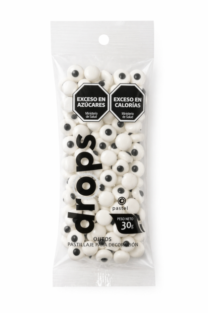Drops pastelar ojitos x30grs