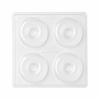 Placa para bombon/souvenir 4 donas de 6 cm x1