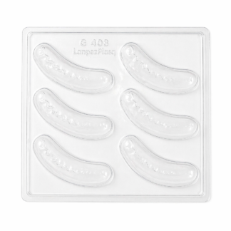 Placa para bombon/souvenir bananitas dolca x1