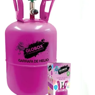 Garrafa chica de helio globox (30 globos) x1