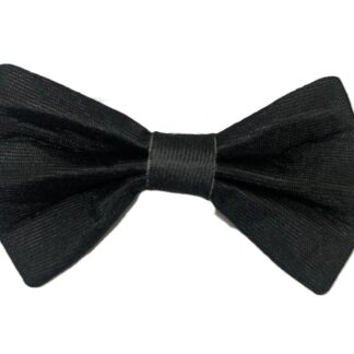 Moño caballero negro de tela x1