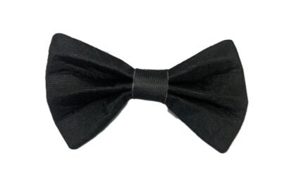 Moño caballero negro de tela x1