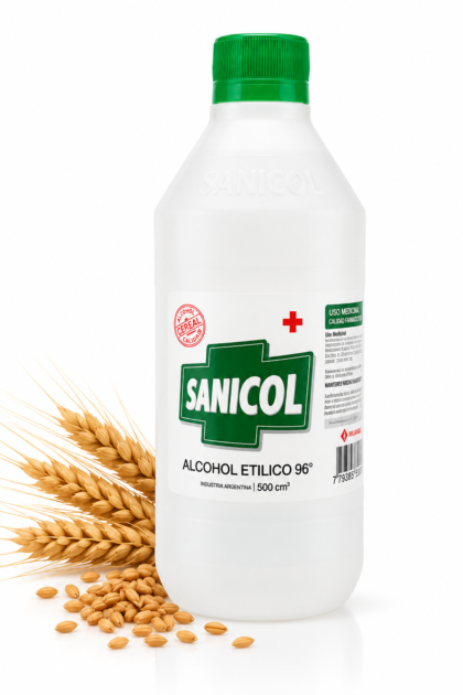 Alcohol de cereal sanicol 1 litro x1