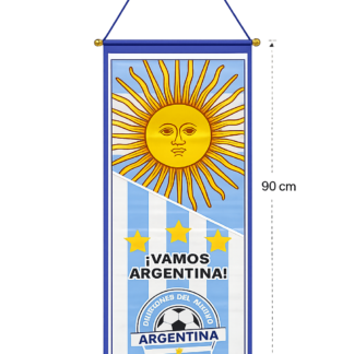 Banderin banner argentina grande 37x90cm x1