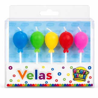 Velas globo surtidos pt x5