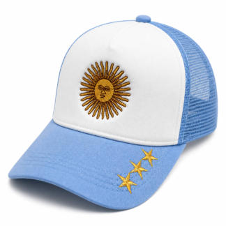 Gorra argentina bordada ( sol / 3 estrellas ) x1