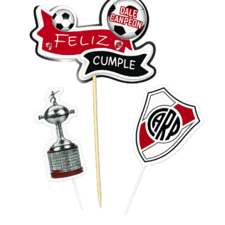 Adorno set feliz cumple 3d river x3