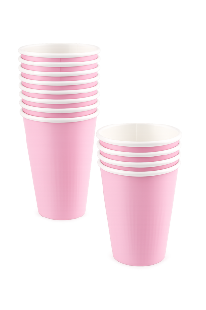 Vaso polipapel liso rosa pastel 240cc x8