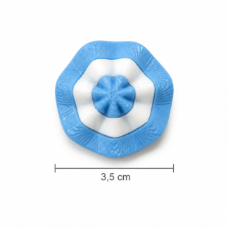 Escarapela redonda 3d plastica x1