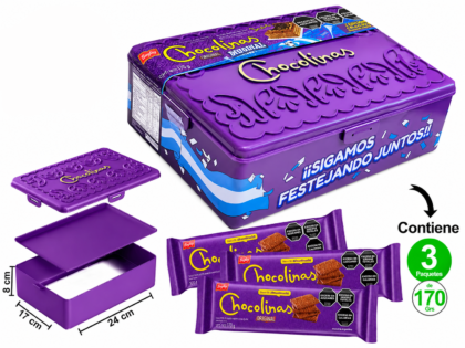 Tupper chocolina especial chocotorta 3x170gr x1