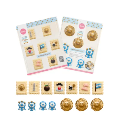 Molde para realizar choco cookies candy patrio argentina x2