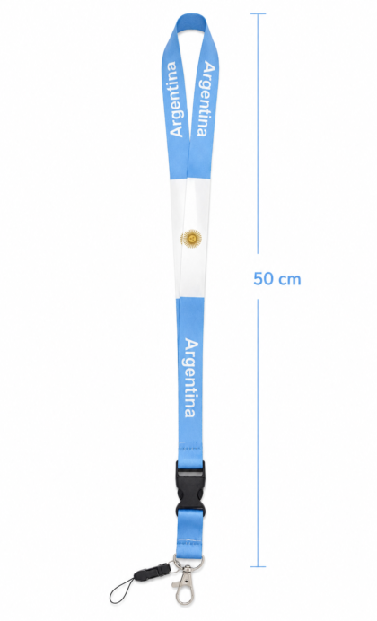 Colgante llavero/celular de tela argentina x1
