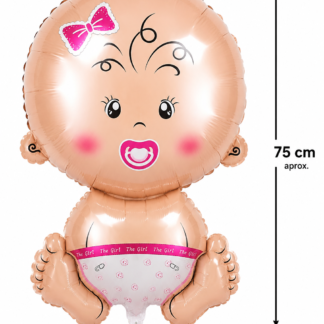 Globo forma bebe en pañal 75cm x1