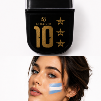 Maquillaje artistico bandera argentina artelight x1