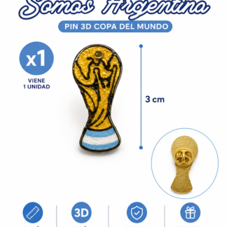 Pins 3d argentina copa del mundo x1