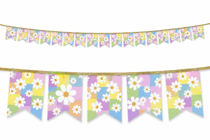Banderin florcitas x1