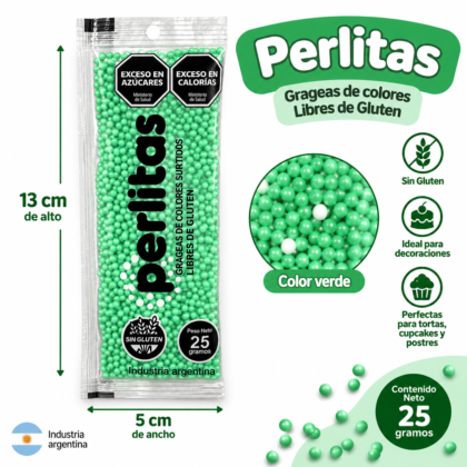 Drops pastelar mini verde sin tacc 25gr x1