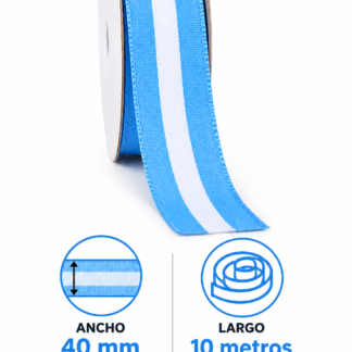 Cinta argentina N°9 (40mm) x10mts