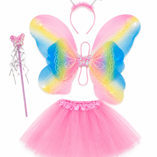 Set alas multicolor vincha/tutu/varita x1