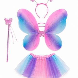 Set alas de mariposa lila/rosa/celeste x1