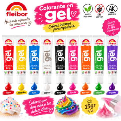 Colorante en Gel Fleibor x15gr x1