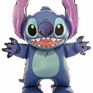 Globo forma silueta personaje stitch celeste 96x80cm x1