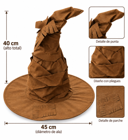 Gorro seleccionador harry potter x1