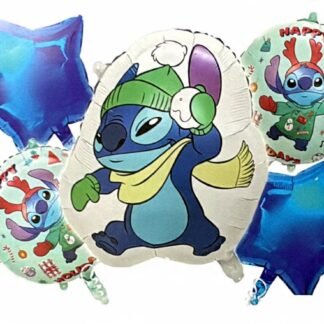 Kit globos personaje lilo y stitch 5 piezas x1