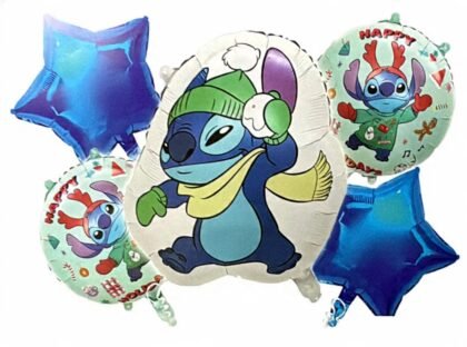 Kit globos personaje lilo y stitch 5 piezas x1