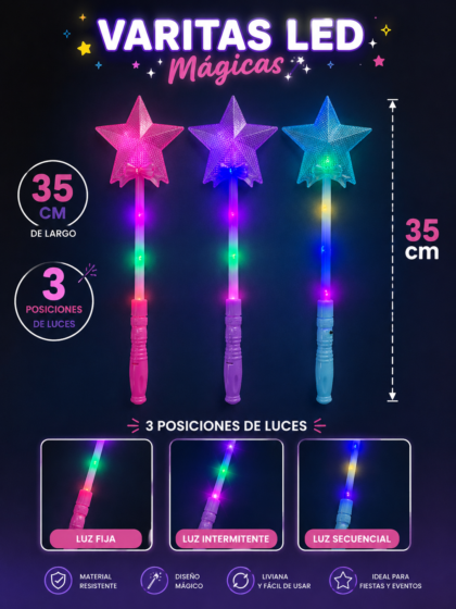 Varita estrella led x1