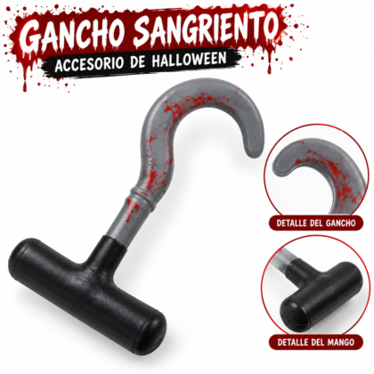 Gancho sangriento plastico x1